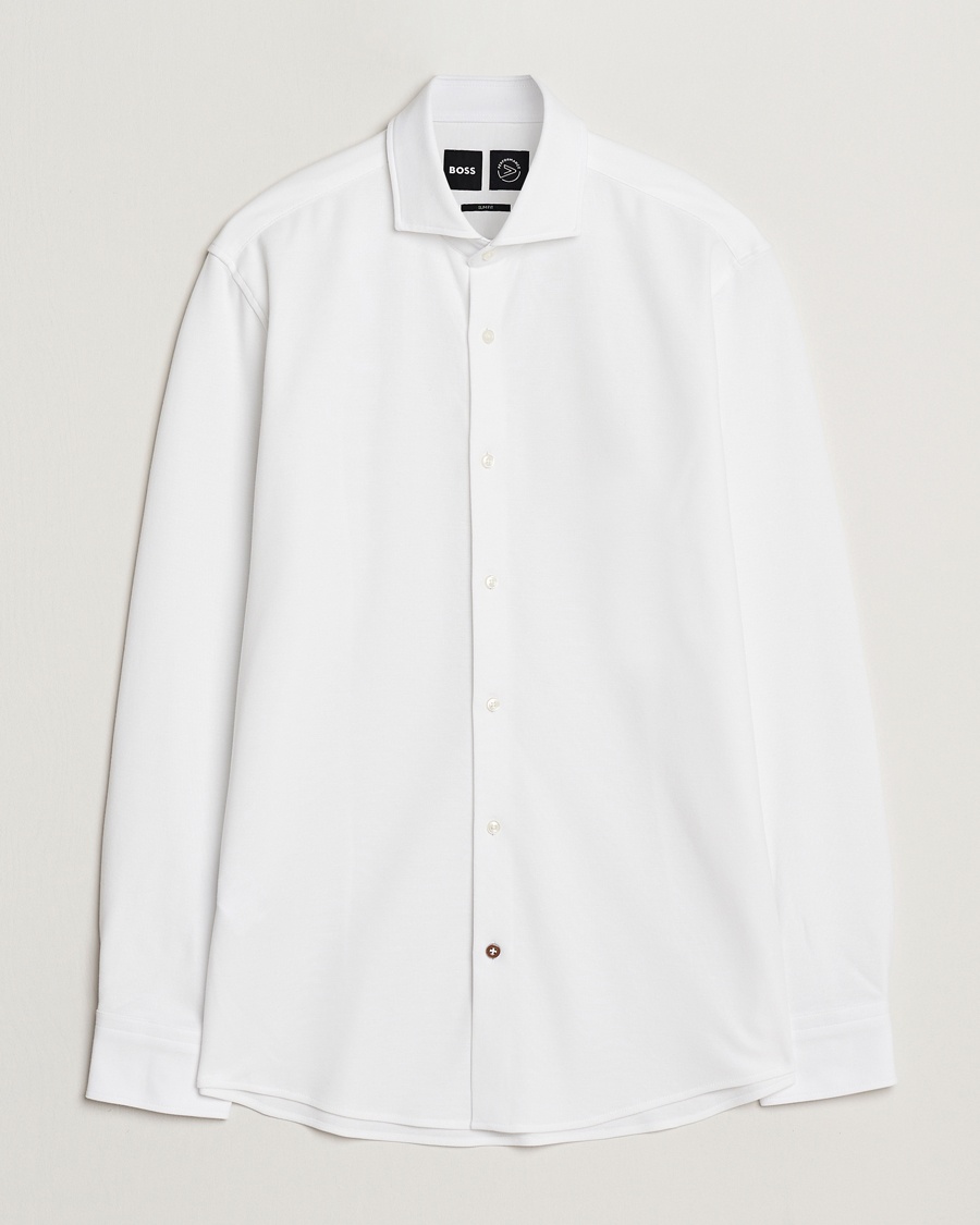 Herre | Pikéskjorter | BOSS BLACK | Hank Structured Shirt White