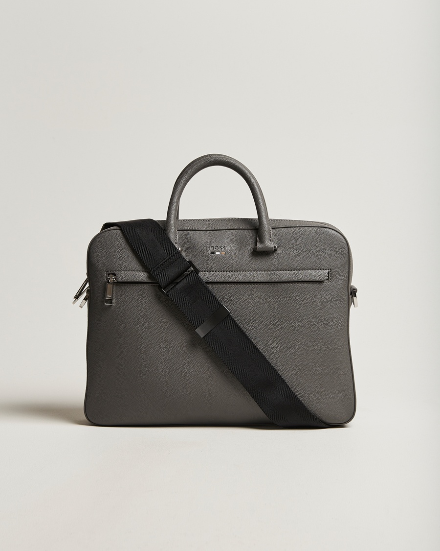 Herre | Dokumentvesker | BOSS BLACK | Ray Document Case Dark Grey
