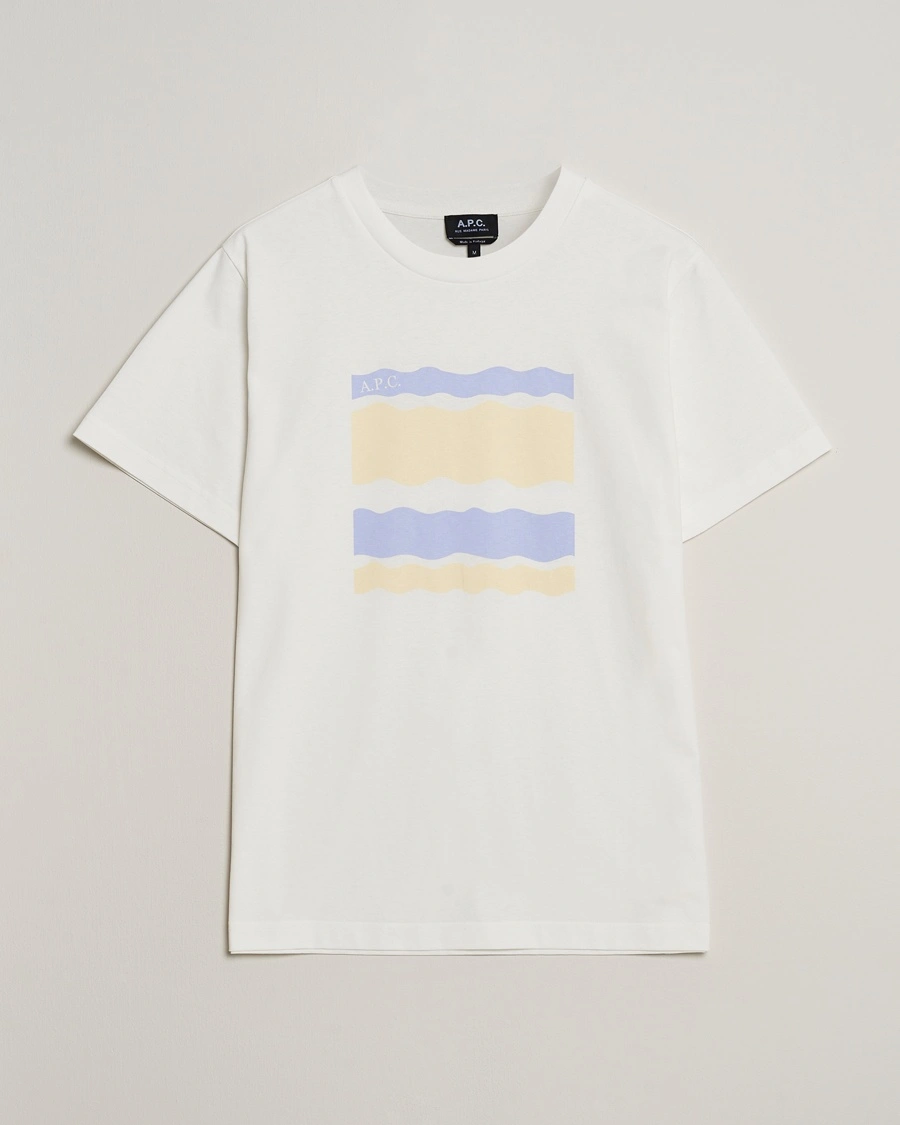 Herre | T-Shirts | A.P.C. | Malone Printed T-Shirt White