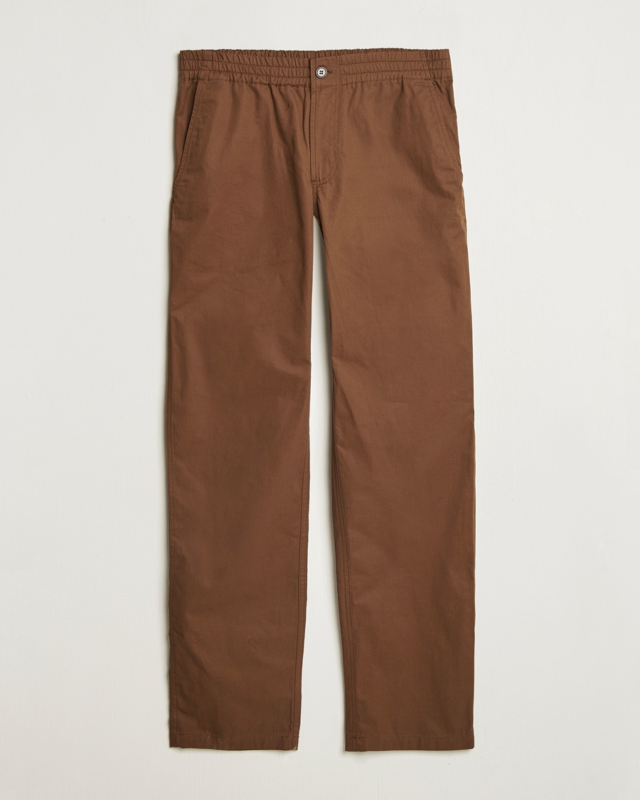 Herre | Bukser | A.P.C. | Chuck Cotton Drawstring Trousers Brown