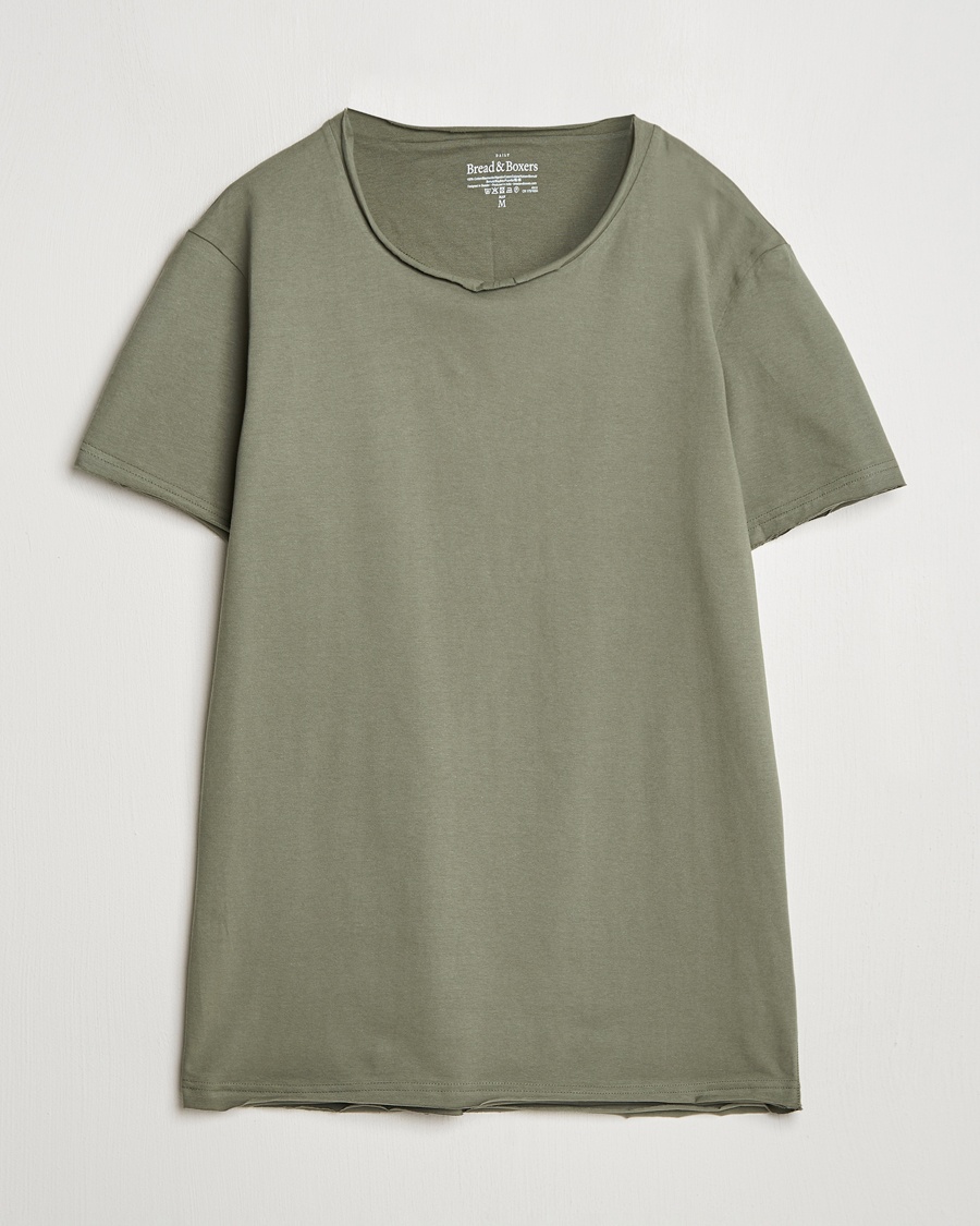 Herre | Klær | Bread & Boxers | Crew Neck Relaxed T-Shirt Khaki Green