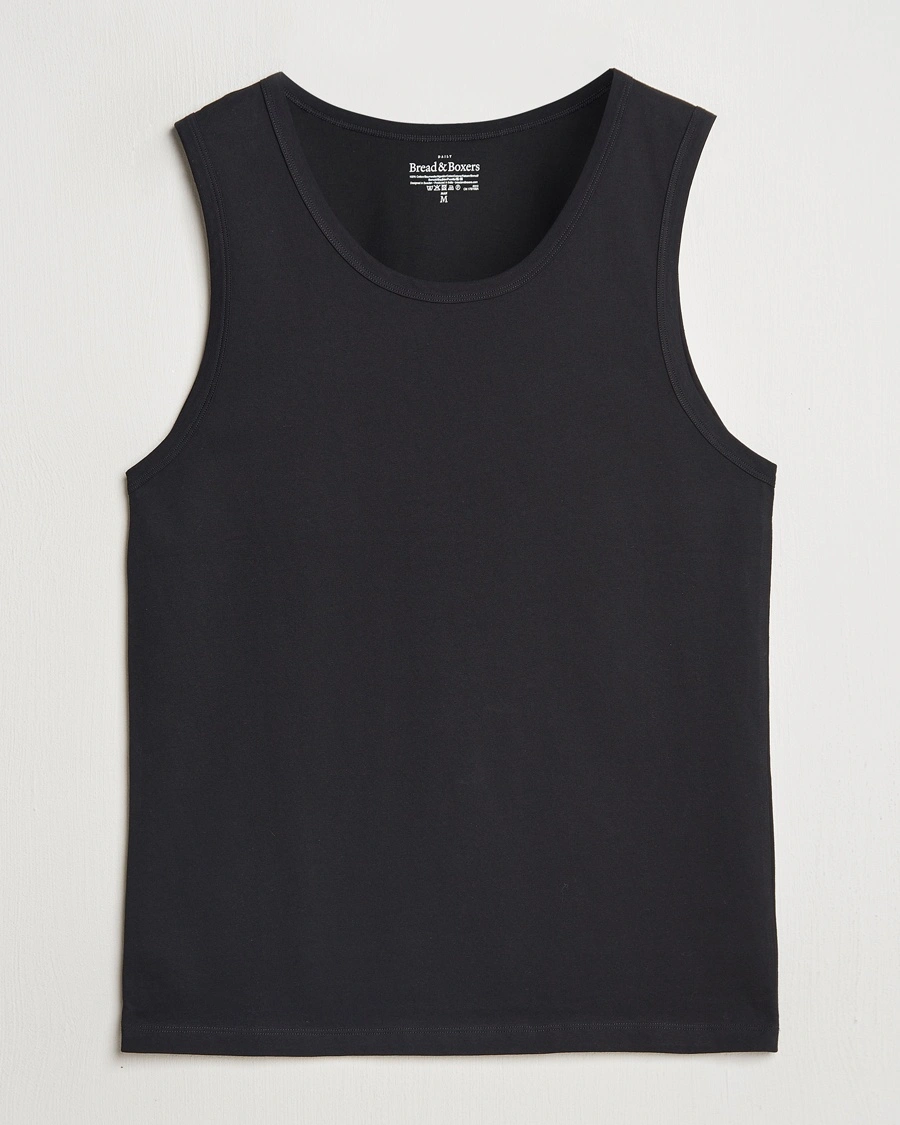Bread & Boxers Relaxed Tank Top Black – Svart