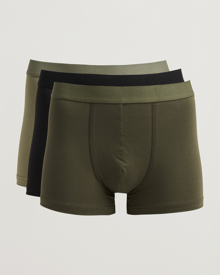 Herre | Trunks | Bread & Boxers | 3-Pack Boxer Brief Khaki/Green/Black
