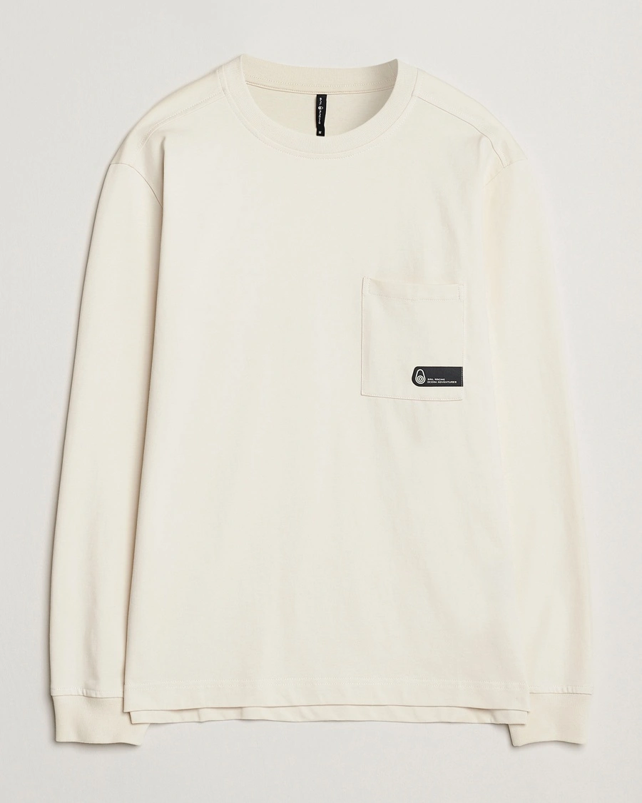 Herre | Langermede t-shirts | Sail Racing | Cyclone Heavy Cotton Long Sleeve T-Shirt Off White