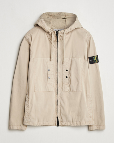 Herre | | Stone Island | Supima Cotton Stretch Hooded Jacket Desert