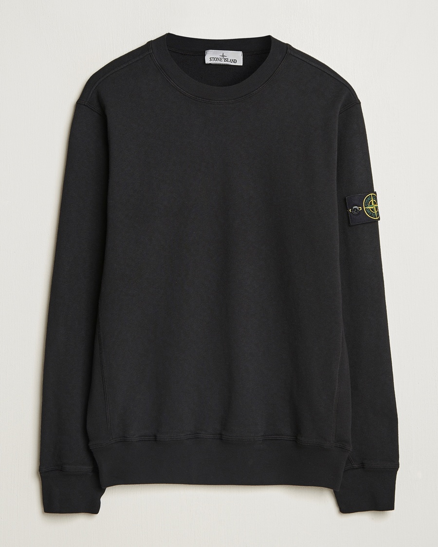 Herre | | Stone Island | Old Dyed Cotton Sweatshirt Black