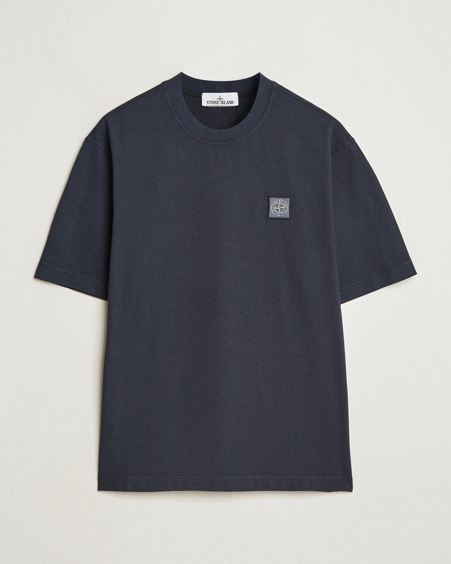 Herre | | Stone Island | Combed Organic Cotton T-Shirt Navy Blue