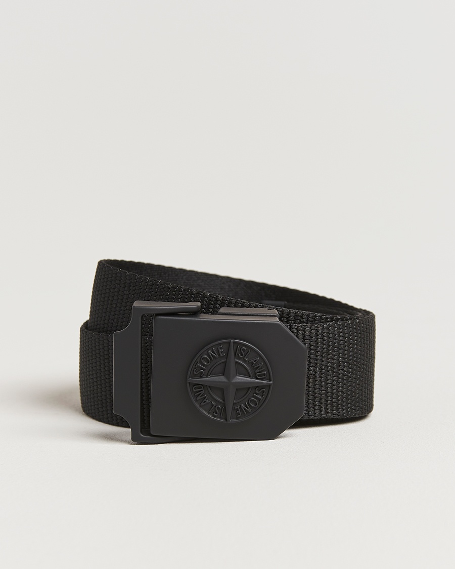 Herre | Belter | Stone Island | Textile Belt Black
