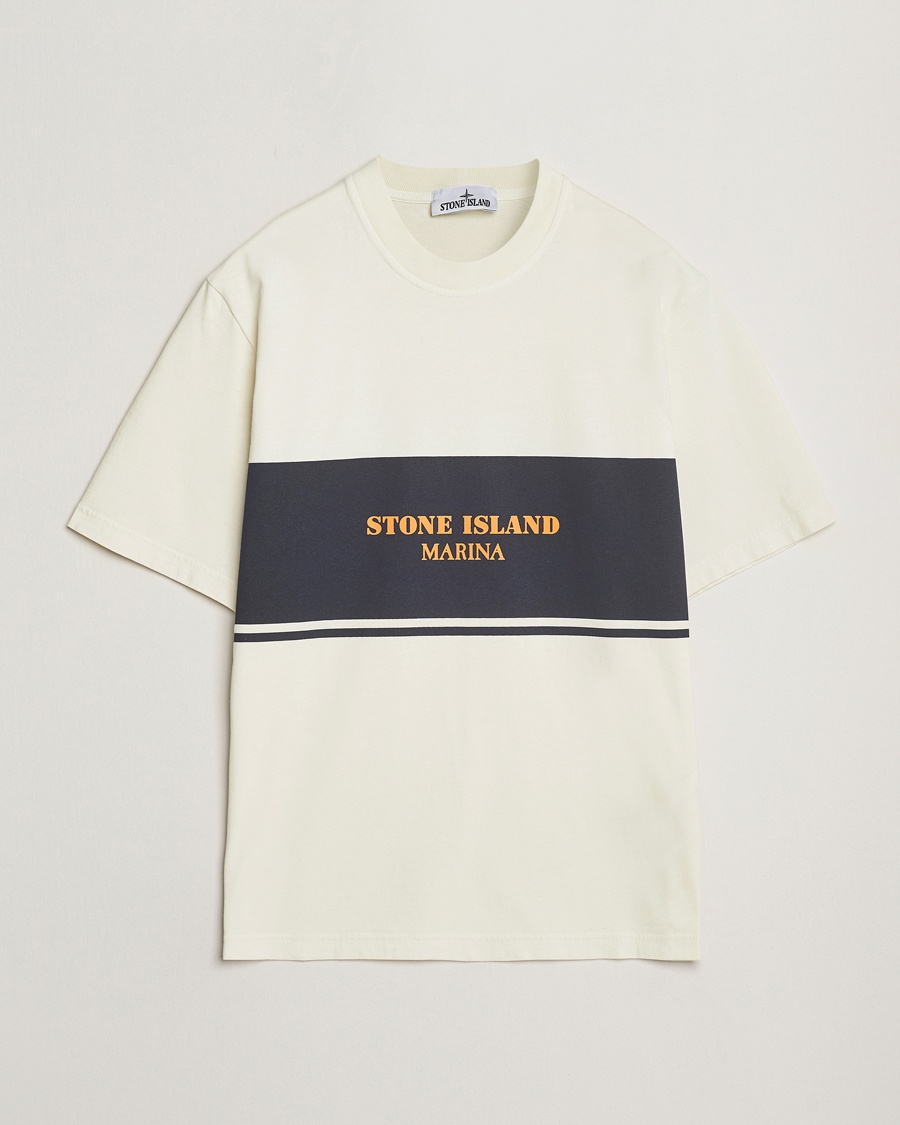 Herre | | Stone Island | Marina Organic Cotton T-Shirt Ivory