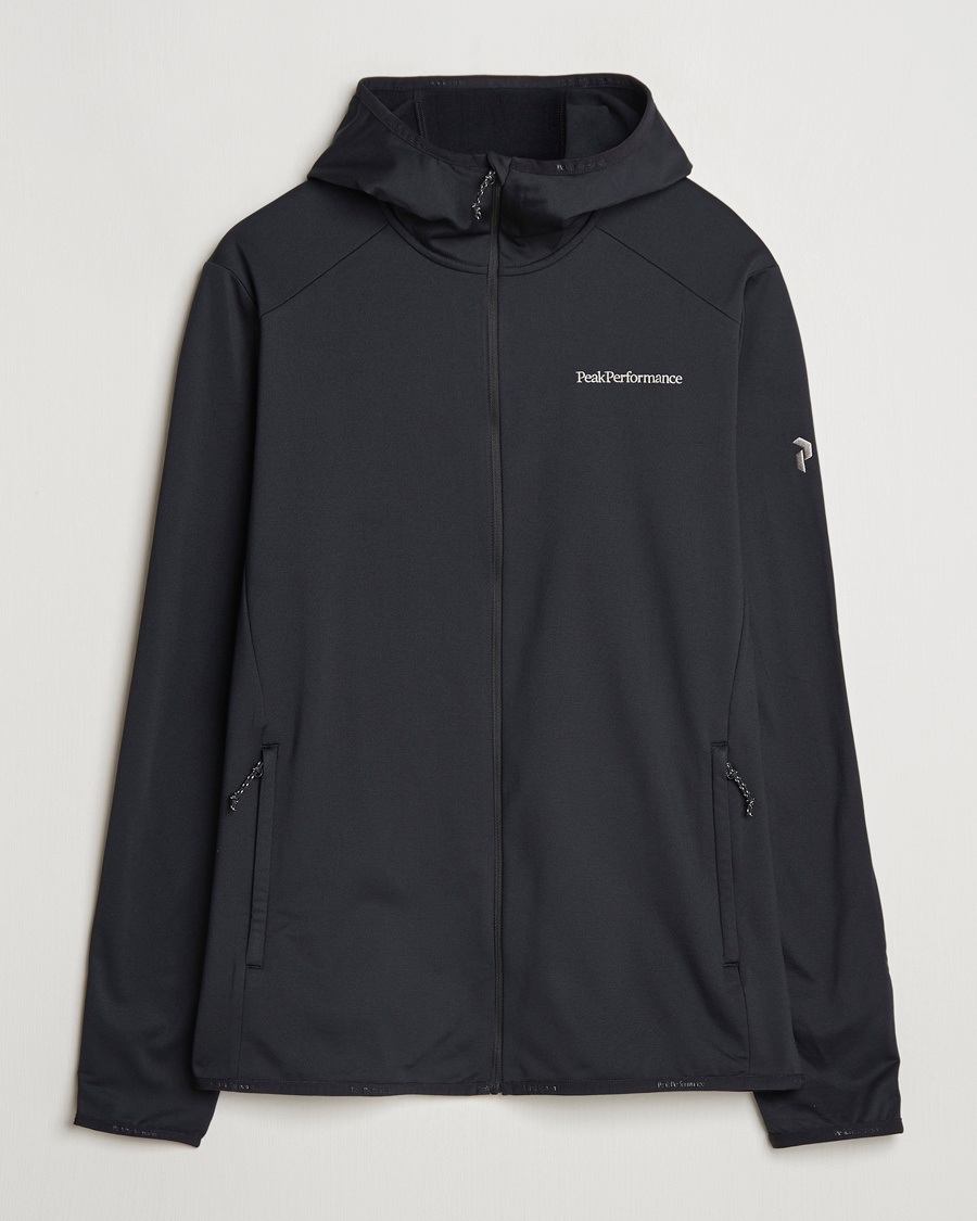 Herre | | Peak Performance | Light Hooded Full Zip Black