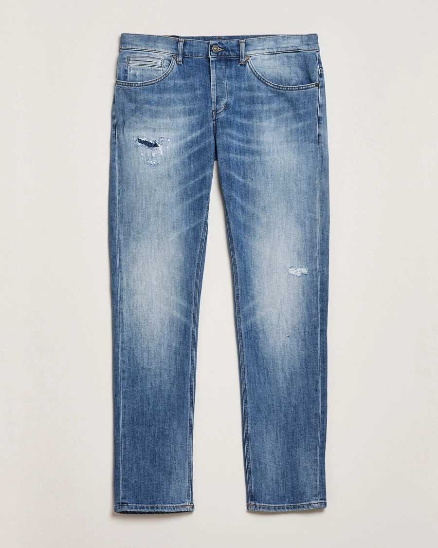 Herre | | Dondup | George Distressed Jeans Light Blue