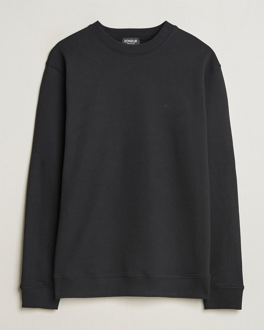 Herre | Gensere | Dondup | Logo Crew Neck Sweatshirt Black