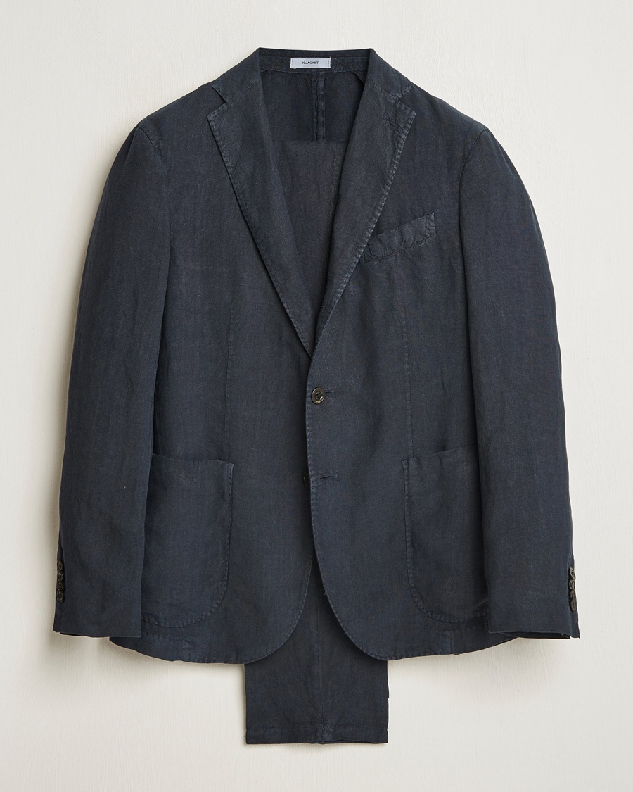 Herre | Dresser | Boglioli | K Jacket Linen Suit Navy