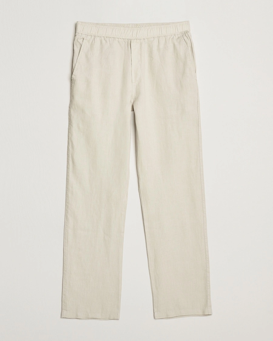Herre | Linbukser | Samsøe Samsøe | Jabari Linen Drawstring Trousers Moonstruck