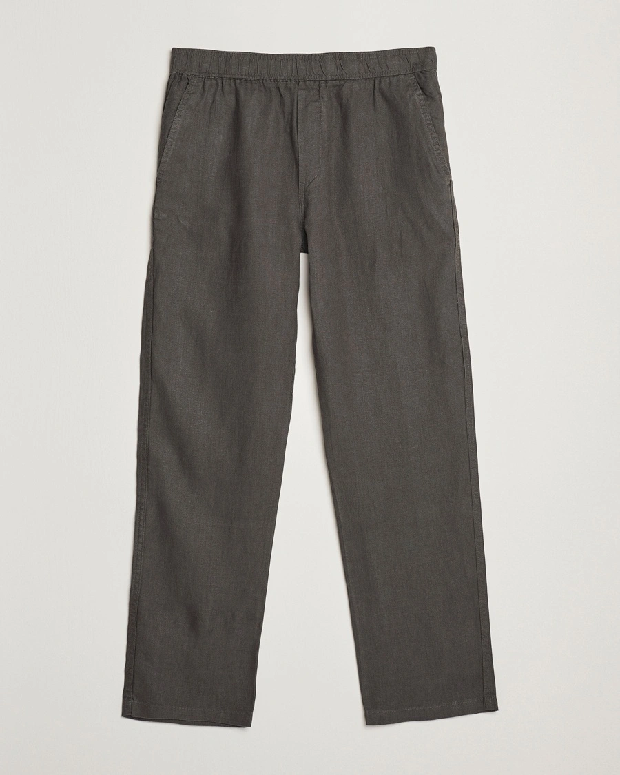 Herre | Business & Beyond - Casual | Samsøe Samsøe | Jabari Linen Drawstring Trousers Beluga Grey