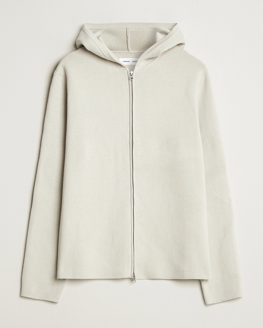 Herre | | Samsøe Samsøe | Niklas Full Zip Hoodie Moonstruck