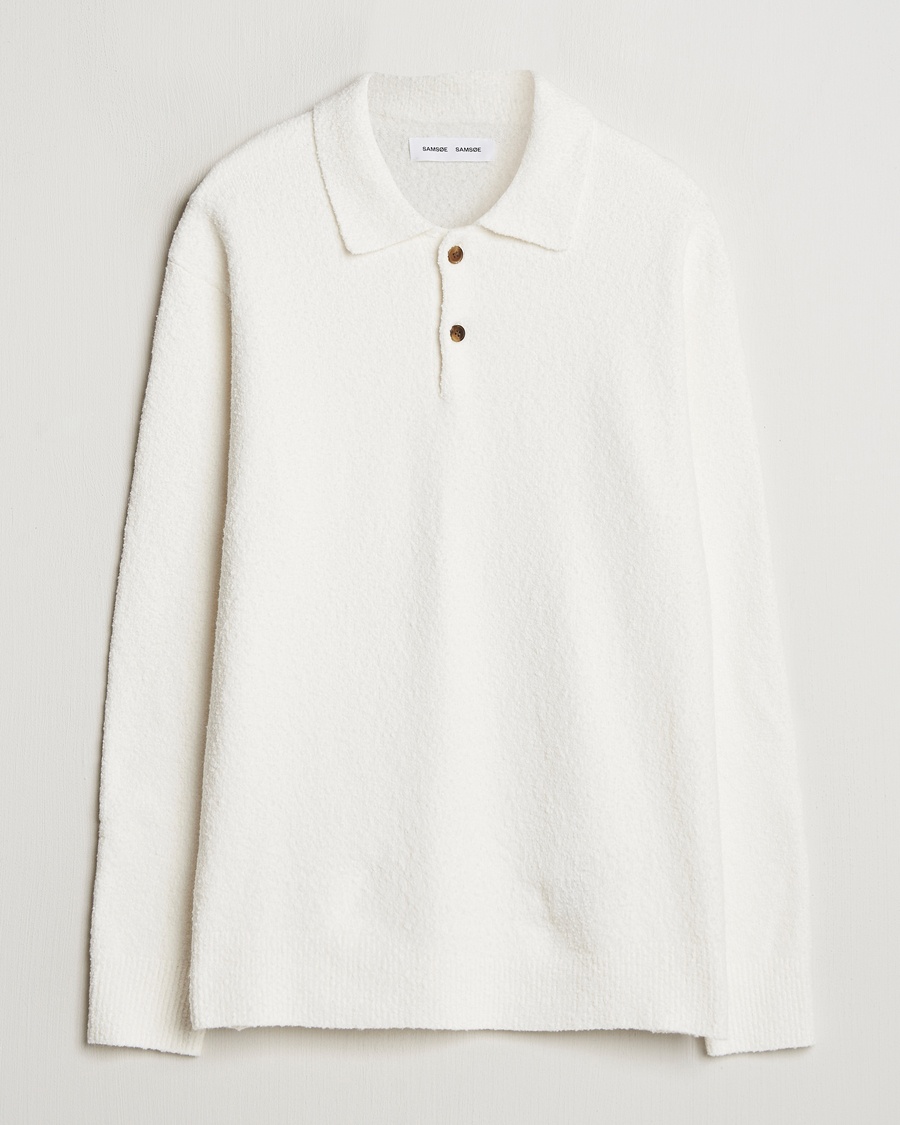 Herre | Business & Beyond - Casual | Samsøe Samsøe | Nino Knitted Polo Clear Cream