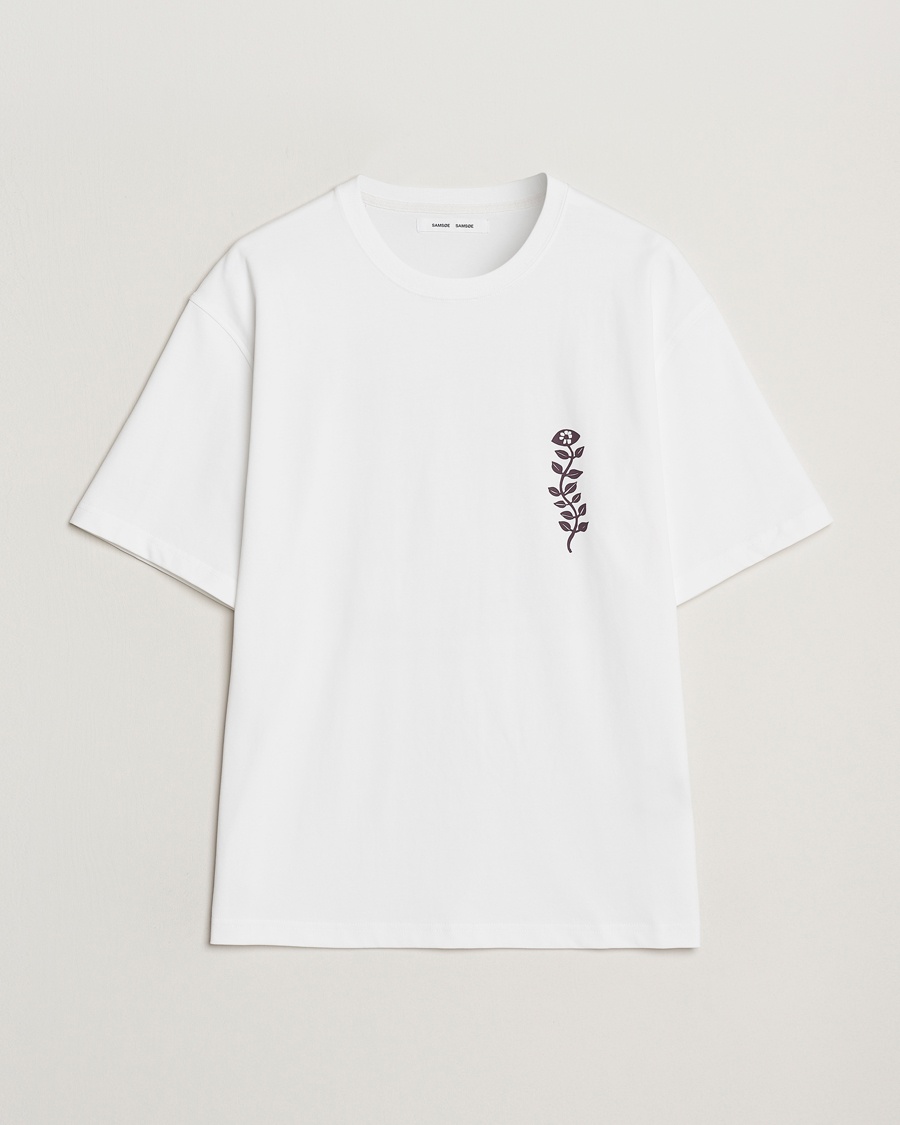 Herre | Kortermede t-shirts | Samsøe Samsøe | Time Printed Crew Neck T-Shirt White