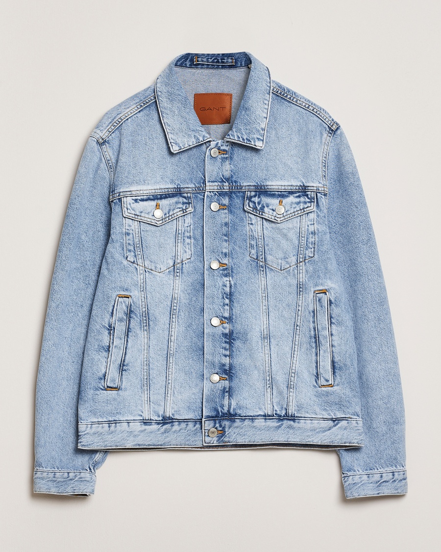 Herre | Jeansjakker | GANT | Denim Jacket Light Blue Vintage