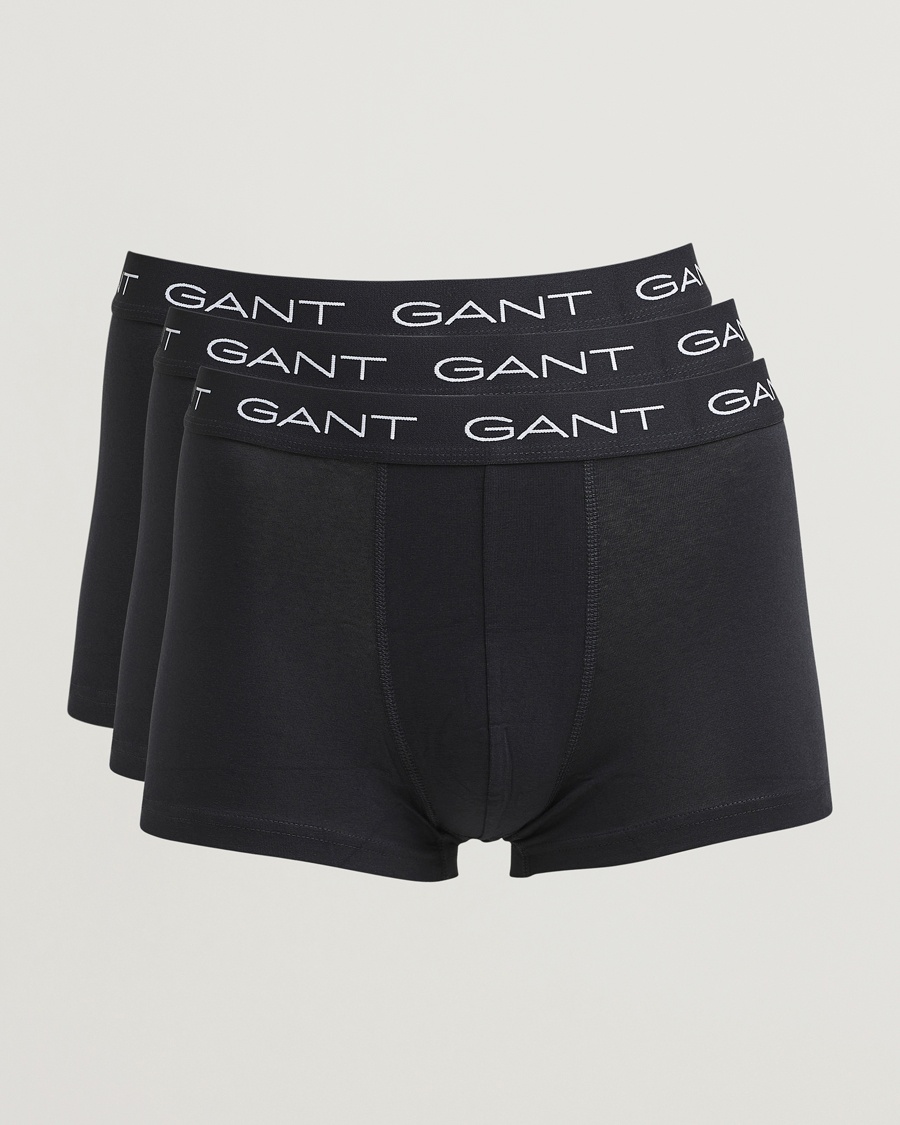GANT 3-Pack Trunks Black – Svart