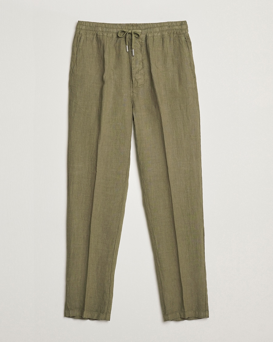 Herre | Linbukser | Altea | Linen Drawstring Pants Military