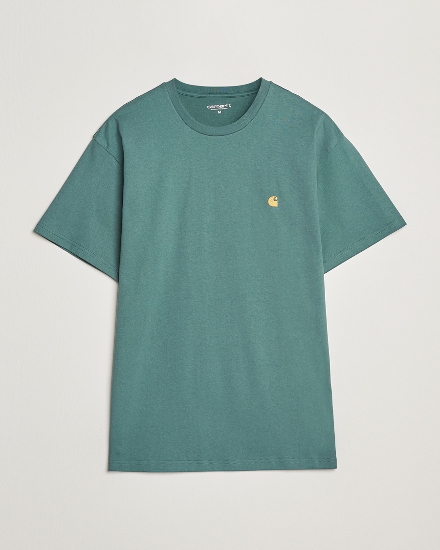 Herre | Carhartt WIP | Carhartt WIP | Chase Short Sleeve T-Shirt Silver Pine