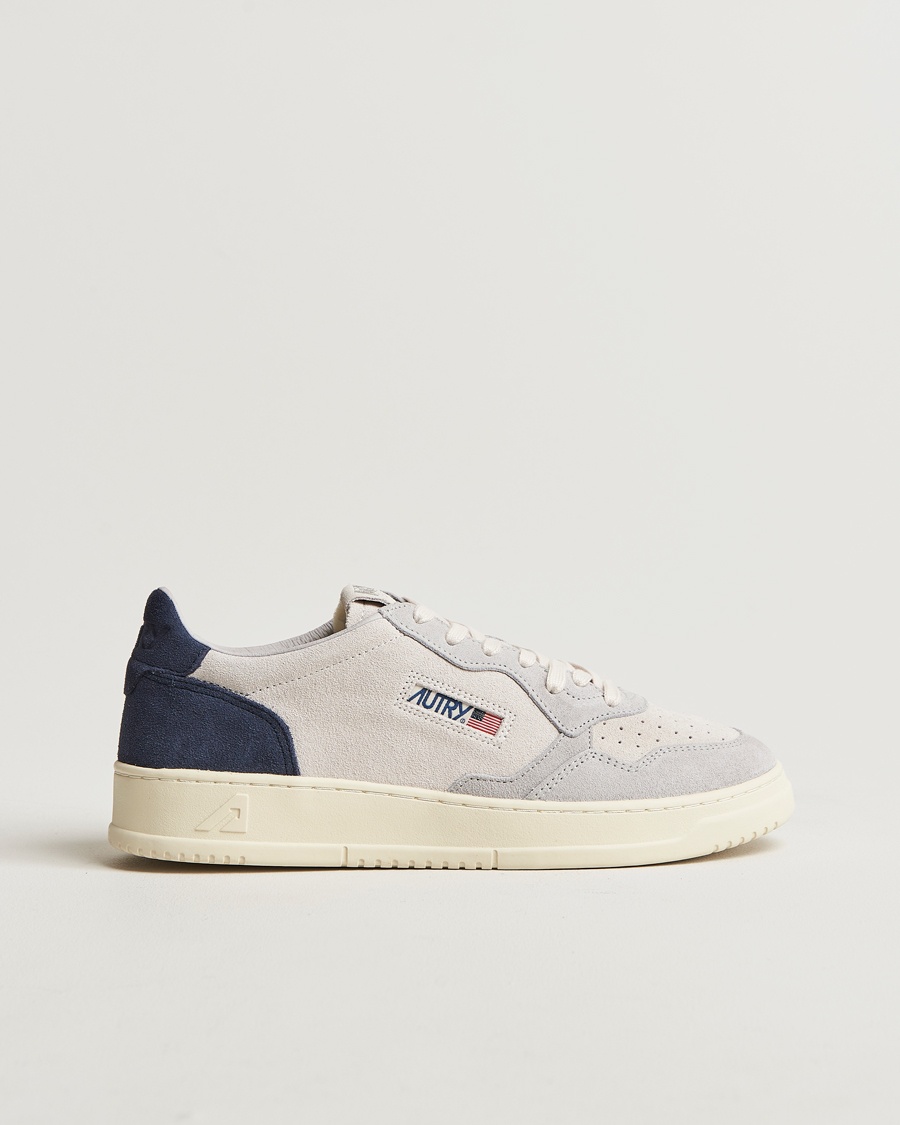 Herre | | Autry | Medalist Low Super Soft Goat Suede Sneaker Loft/Space Blue