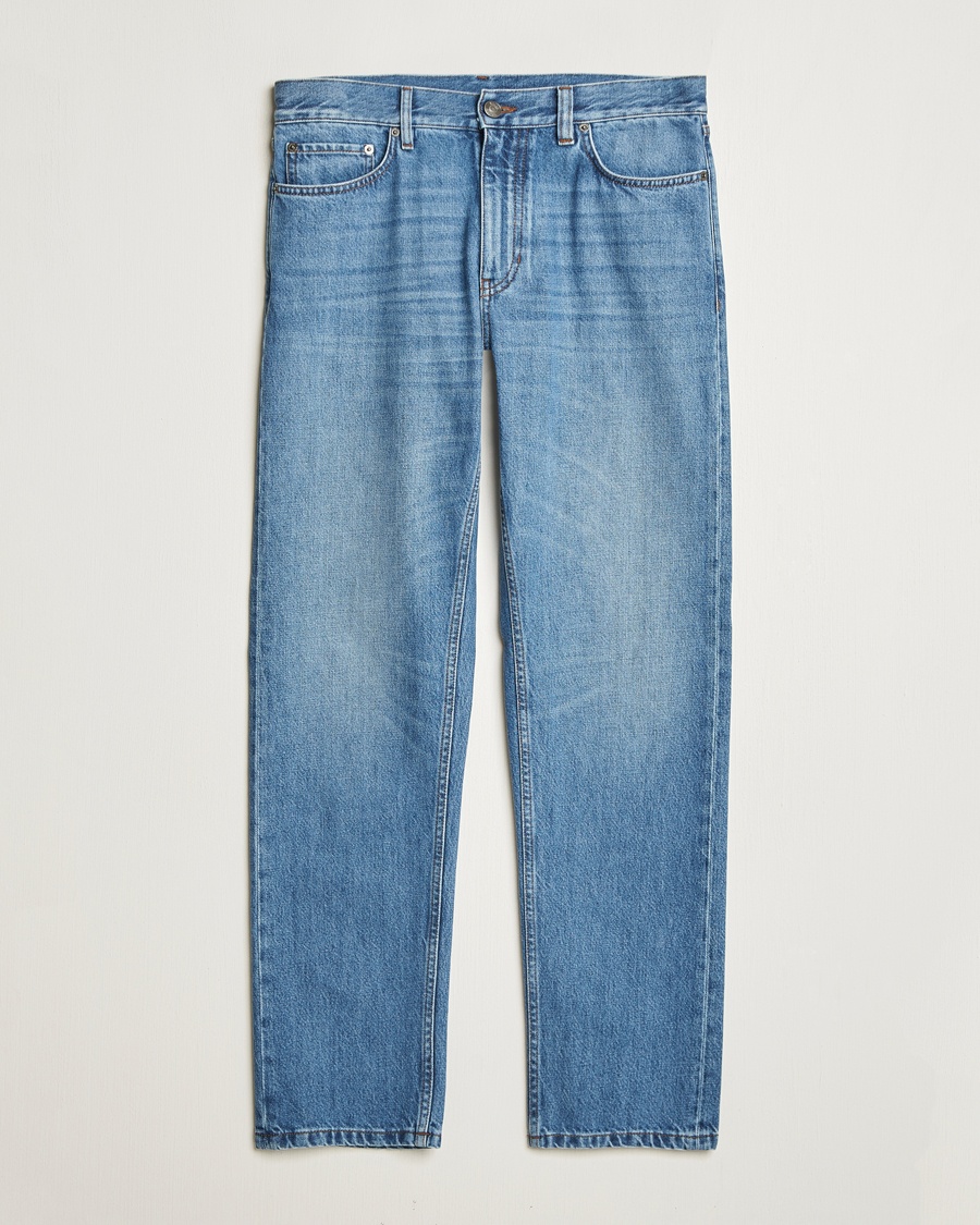 Herre | Straight leg | Zegna | 5-Pocket Denim Jeans Medium Blue Wash