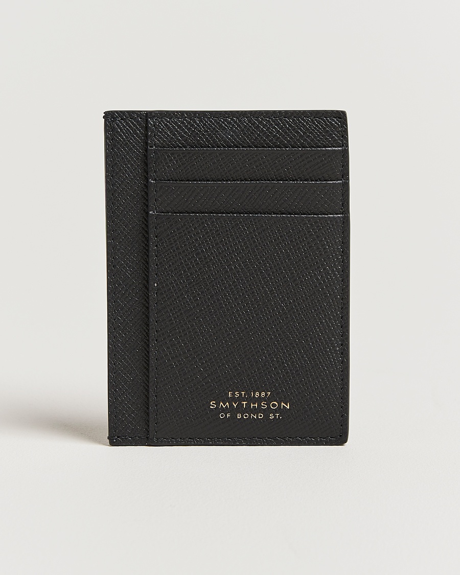Smythson Panama 773 Cardholder Black – Svart