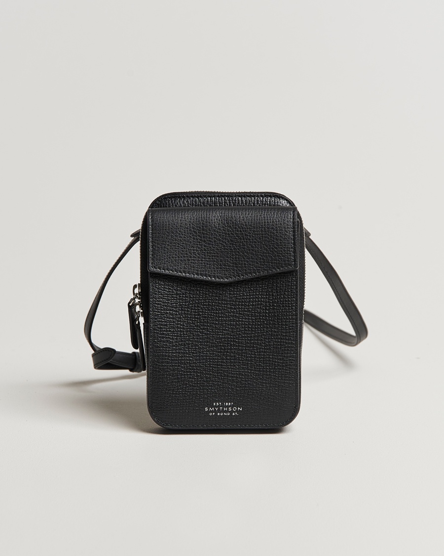Herre | Skuldervesker | Smythson | Ludlow Crossbody Pouch Black