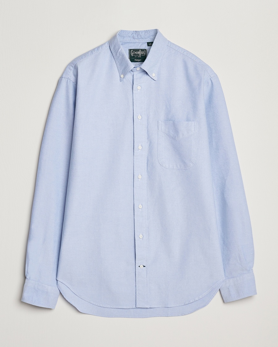 Herre | Oxfordskjorter | Gitman Vintage | Button Down Oxford Shirt Light Blue