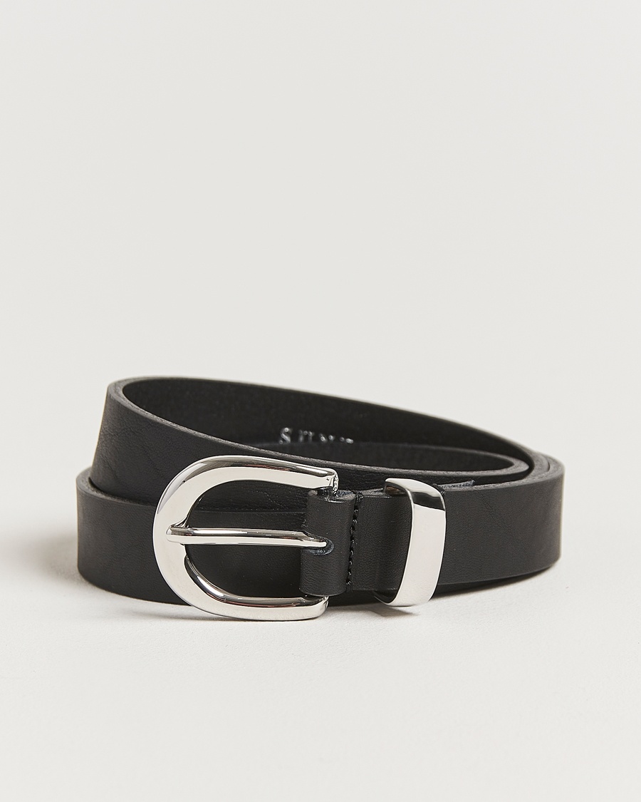 Herre | Umønstrede belter | Sunflower | Simple Belt Black Calf