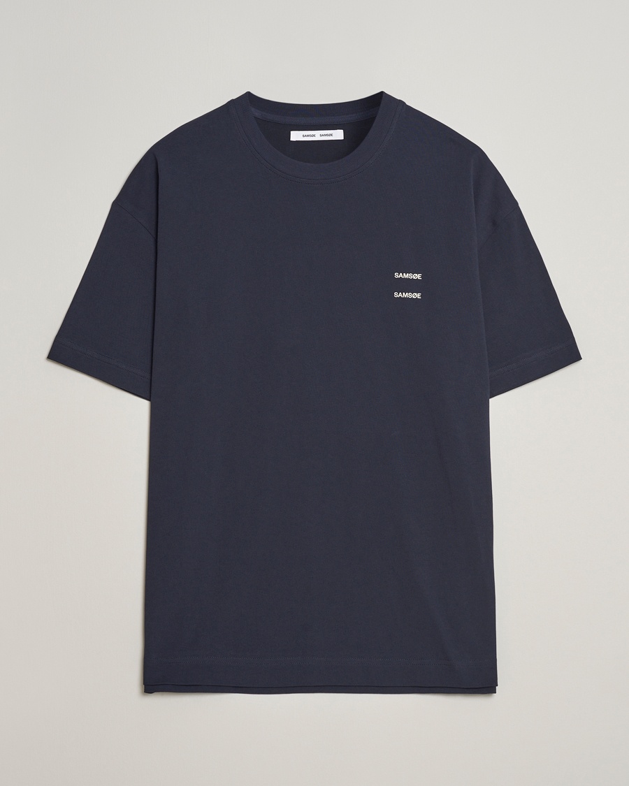 Herre | Business & Beyond - Casual | Samsøe Samsøe | Joel Organic Cotton T-Shirt Salute Navy