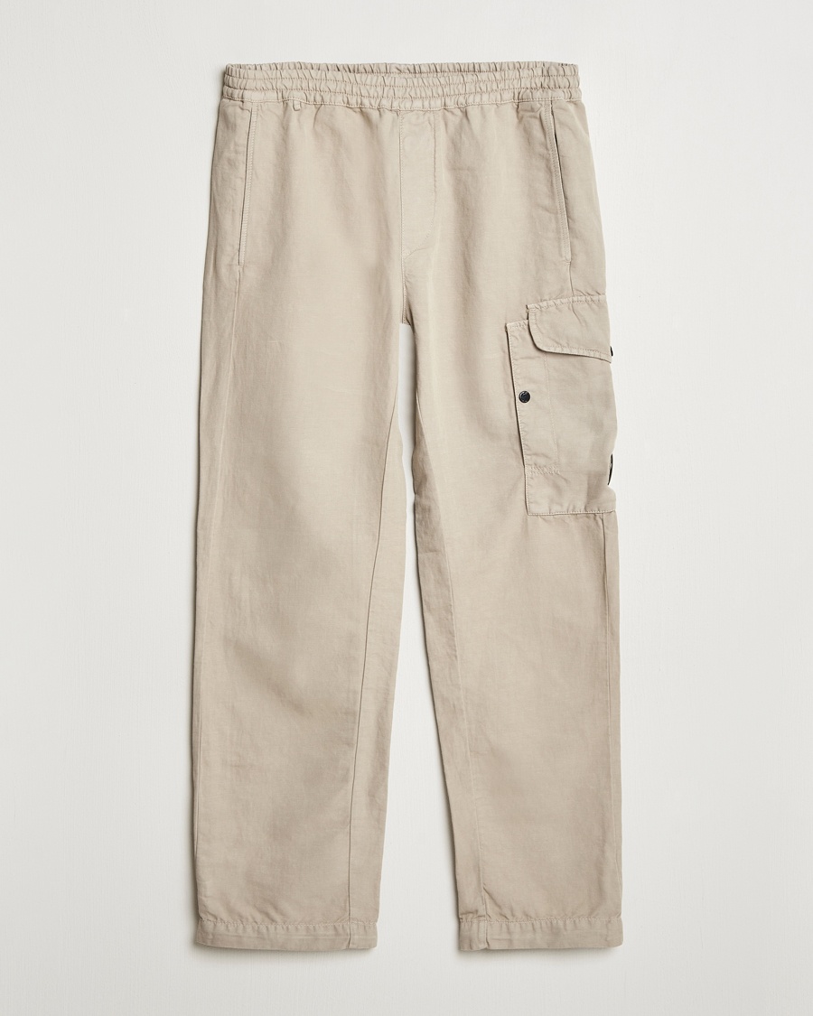 Herre | Bukser | C.P. Company | Cotton/Linen Cargo Pants Taupe