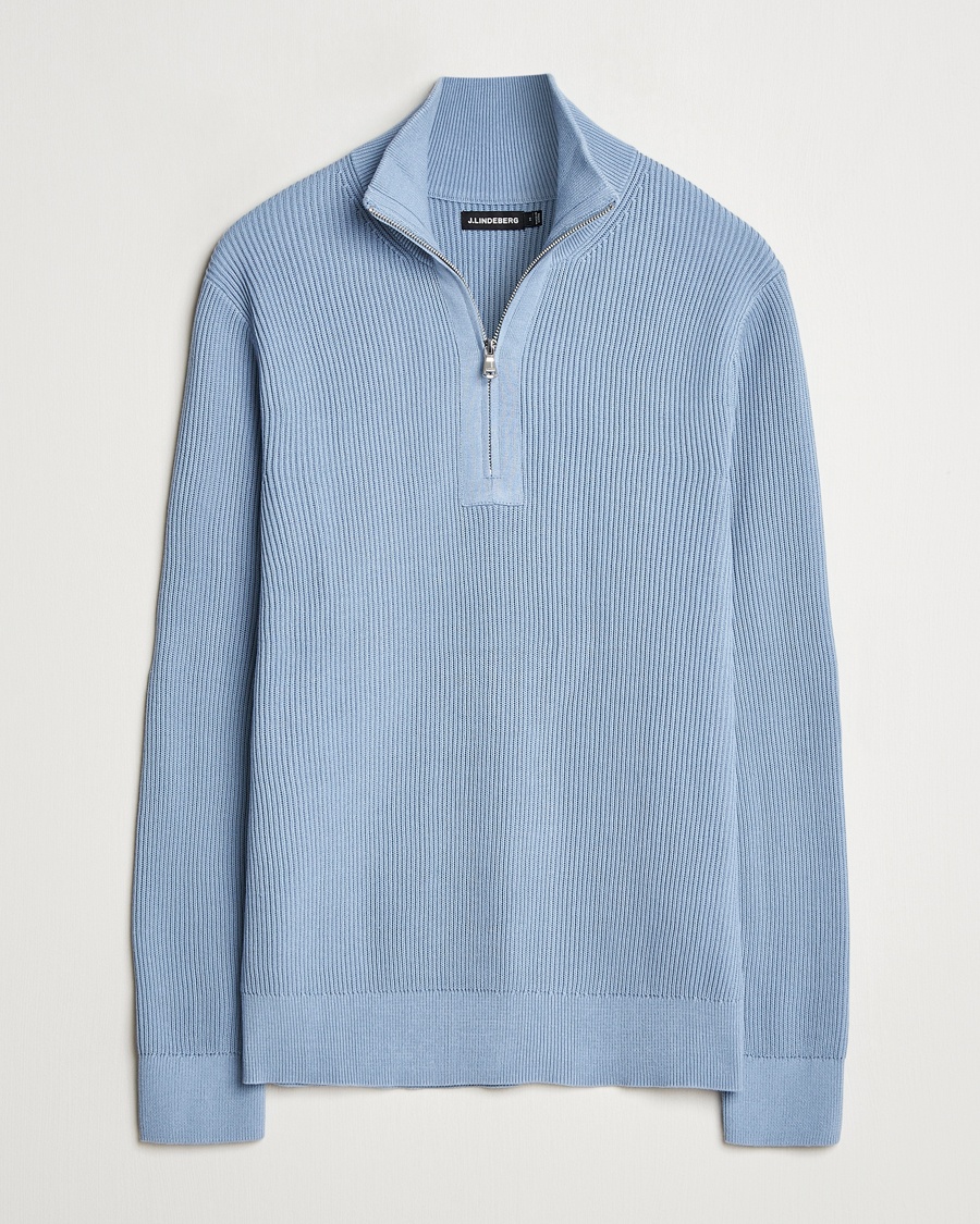Herre | Gensere | J.Lindeberg | Alex Knitted Half-Zip Rainwashed