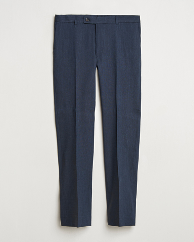 Morris Heritage Linen Suit Trousers Navy – Blå