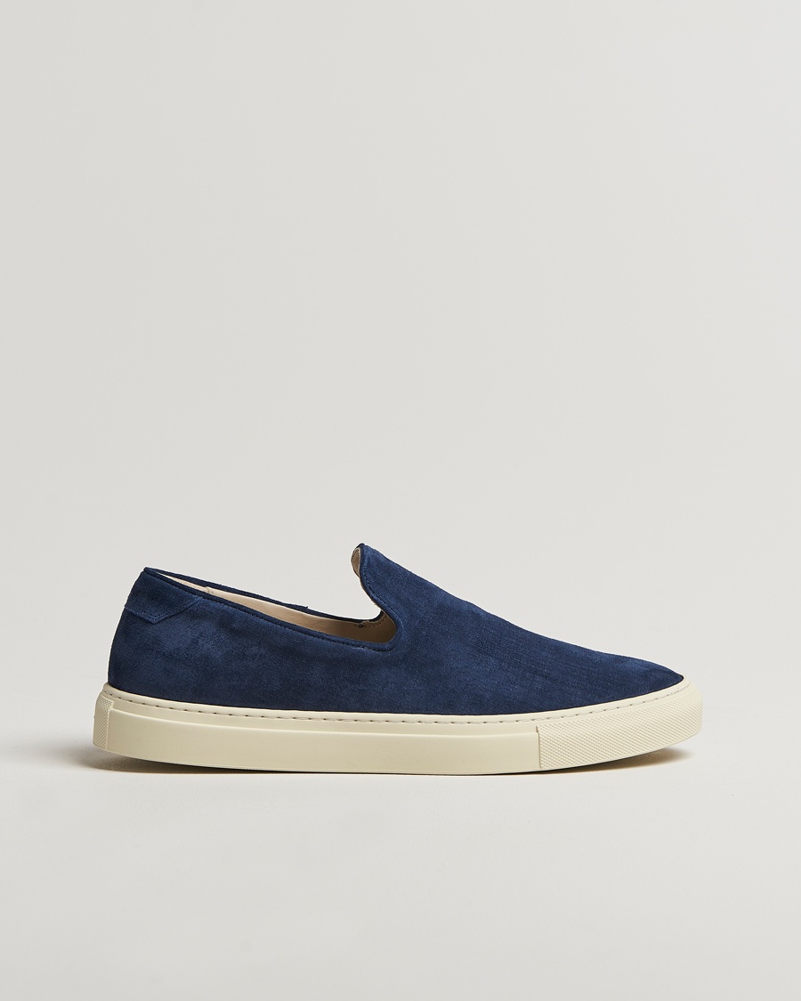 Herre | Sko i mokka | CQP | Jetty Suede Sneaker Loafer Washed Navy
