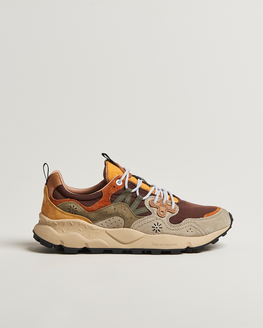 Flower Mountain Yamano 3 Suede/Nylon Sneaker Olive – Grønn