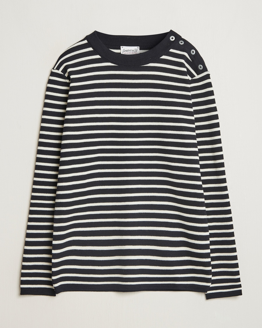 Herre | Strikkede gensere | S.N.S. Herning | Naval Crew Neck Navy/White