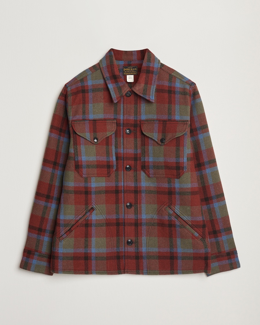 Herre | Klassiske jakker | RRL | Ace Cruiser Unlined Jacket Maroon Plaid