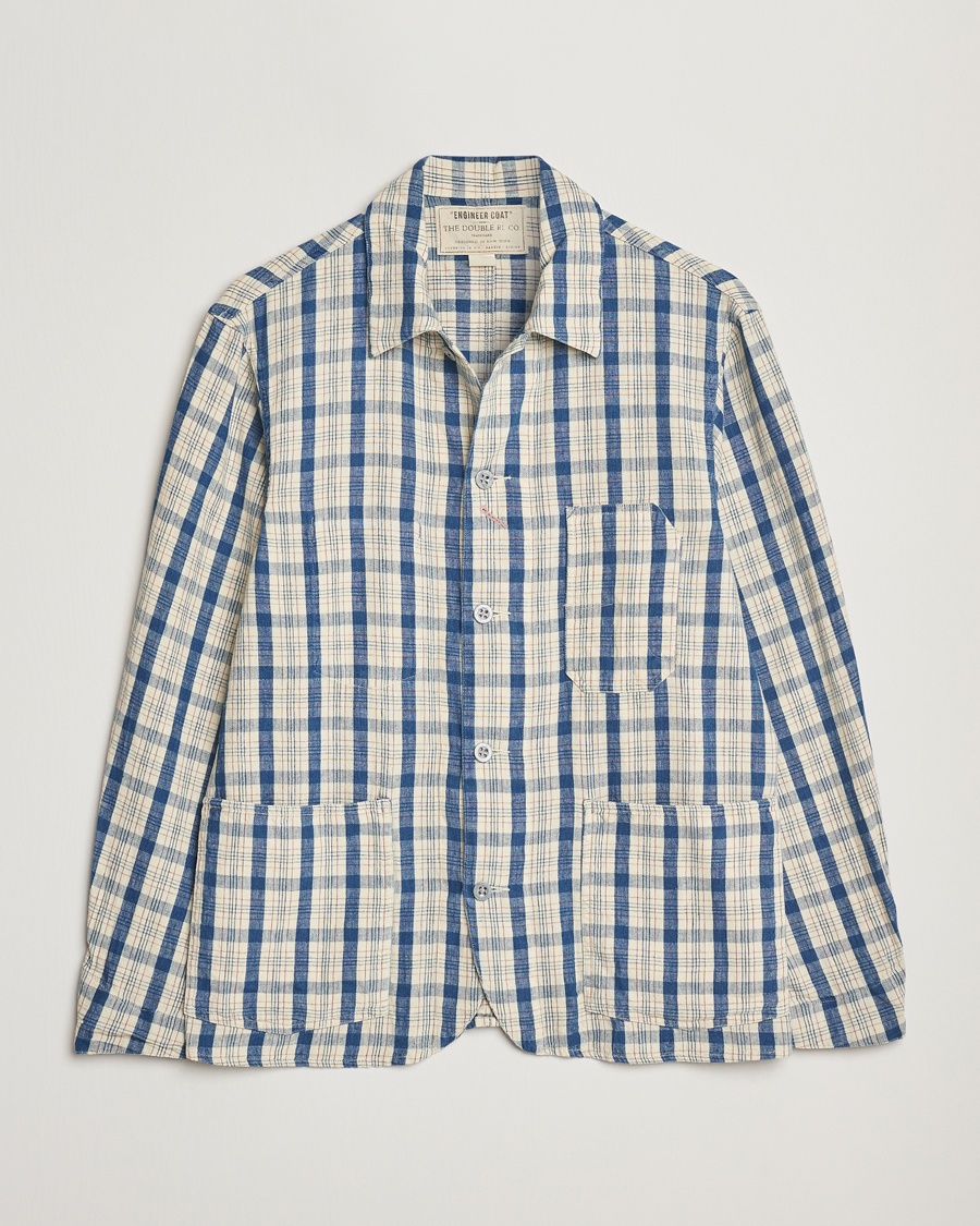 Herre | Skjortejakke | RRL | Norfolk Shirt Jacket Indigo/Cream Plaid