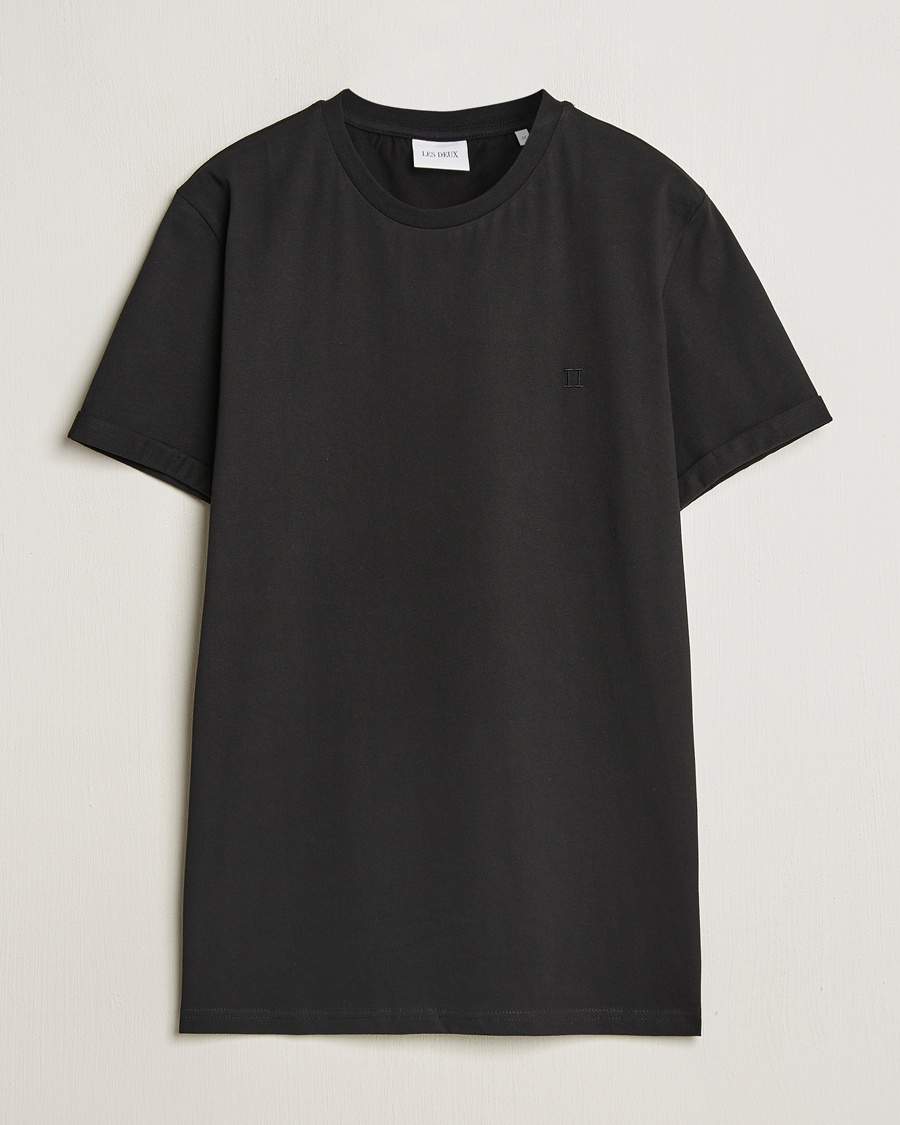 Herre | Svarte t-skjorter | LES DEUX | Nørregaard Tonal T-Shirt Black