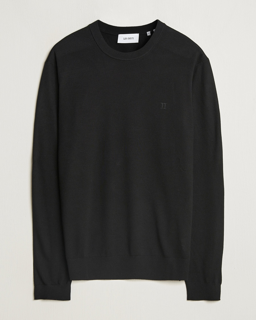 Herre | Pullovers rund hals | LES DEUX | Greyson Merino Knit Black
