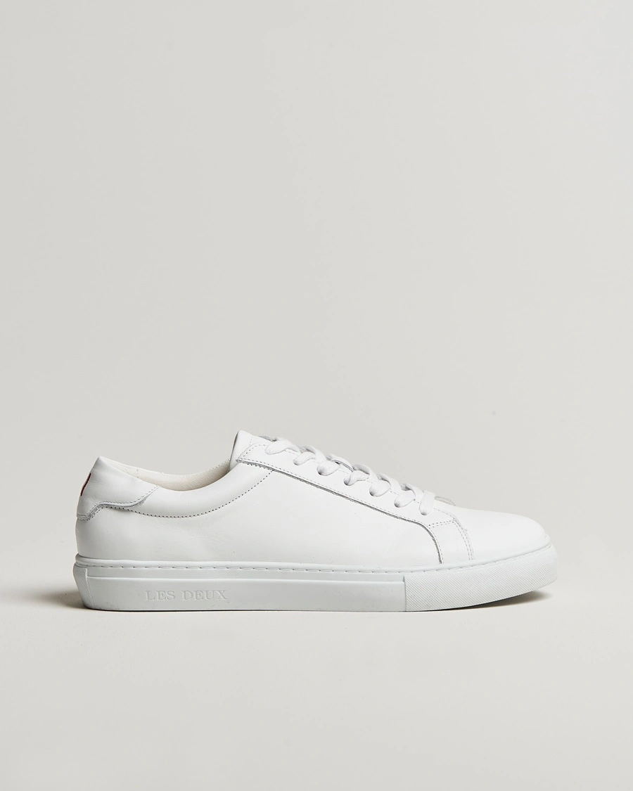 LES DEUX Theodor Leather Sneakers White – Hvit