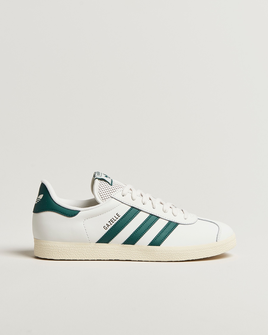Herre | Hvite sneakers | adidas Originals | Gazelle Leather Sneaker White/Green