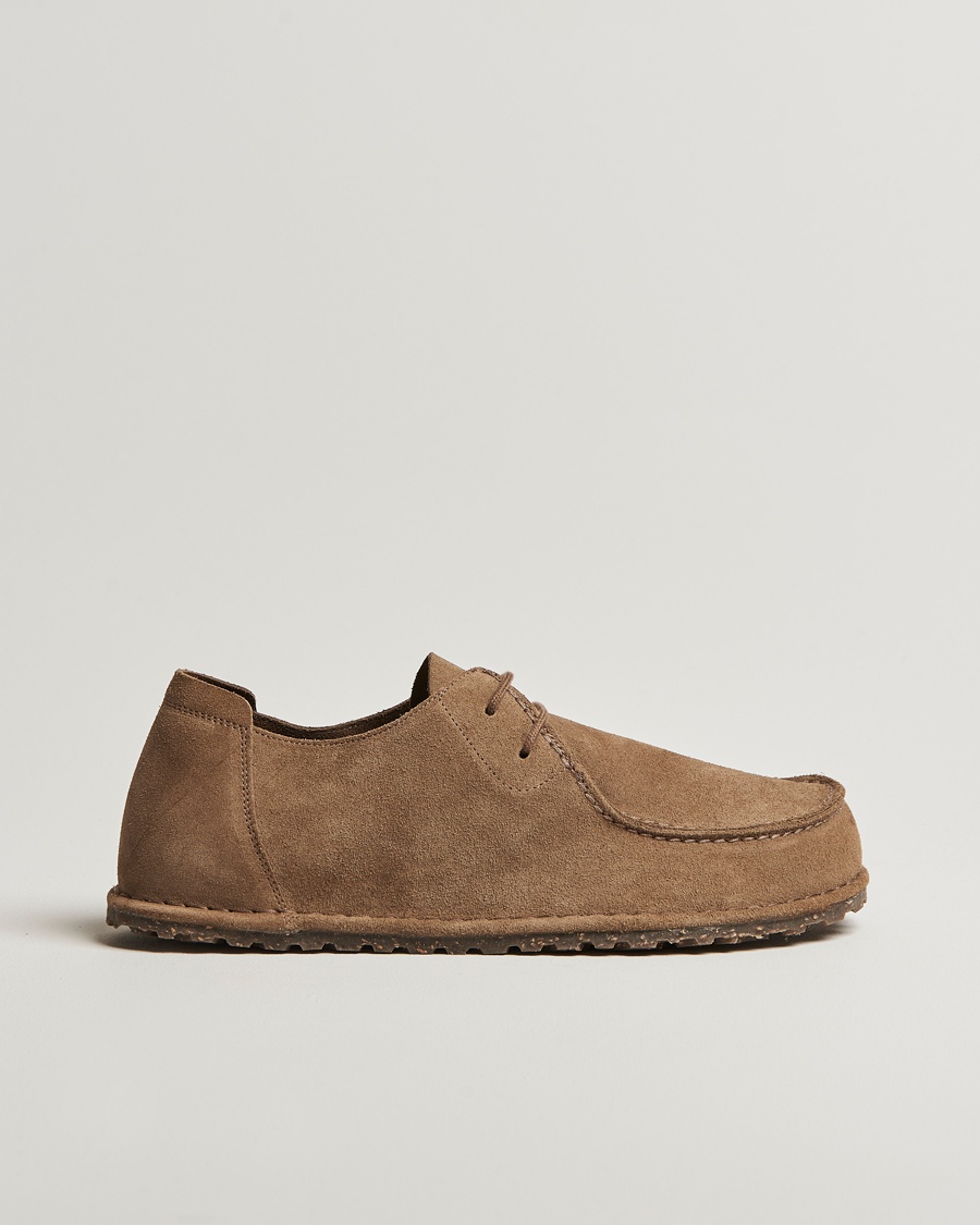 Herre | Loafers | BIRKENSTOCK | Utti Lace Suede Loafer Gray Taupe