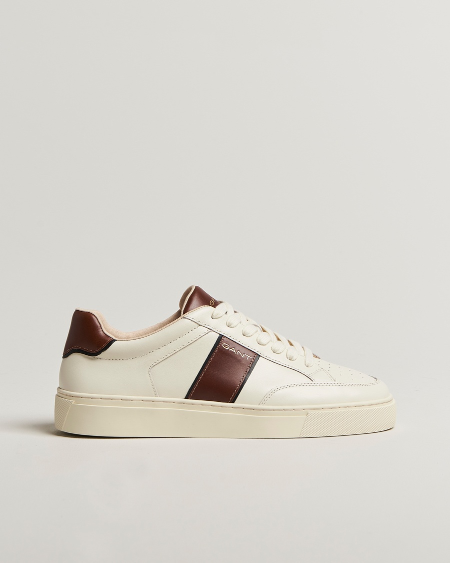 Herre | | GANT | Mc Julien Taped Sneaker Off White/Cognac