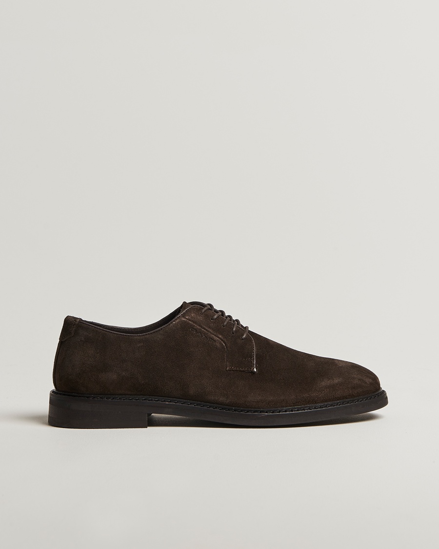 Herre | Sko | GANT | Bidford Suede Derby Ebony Brown