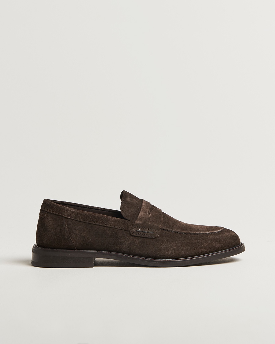 Herre | Loafers | GANT | Lozham Suede Loafer Ebony Brown