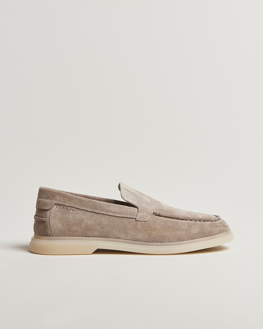 Herre | GANT | GANT | Boery Suede Loafer Taupe